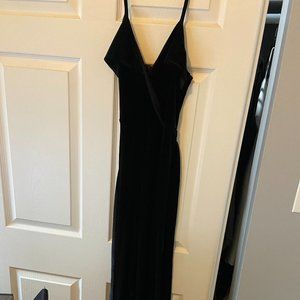 lulus velvet jumpsuit black size S, WORN ONCE